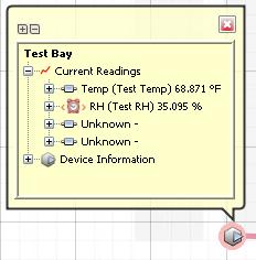 In the Information Balloons pane, select the Information Balloon Type, as either: Simplified to show only label and readings, or Expanded to show all