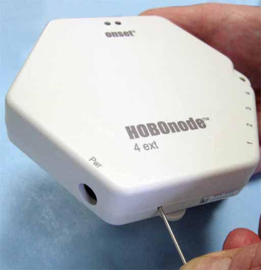 For details on setting up a HOBO data node with an external sensor for the first time, see Setting Up an External Sensor.