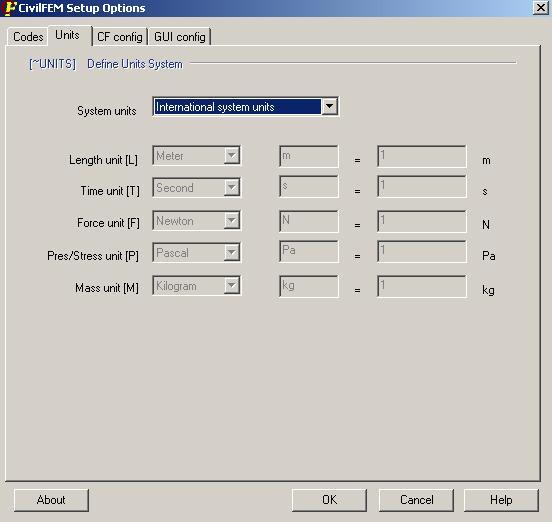 5. Define material Material properties definition is performed with the CivilFEM ~CFMP command.