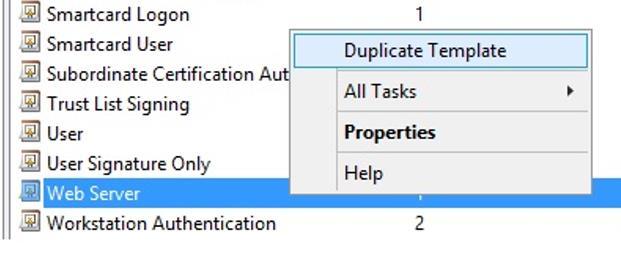 As an example, HP Printer is used as the new template name. The Compatibility tab helps to configure the options that are available in the certificate template.