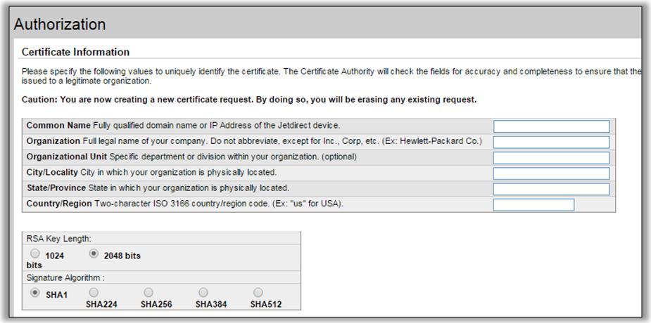 discovered. If there is a hostname reference of an Security Manager device in the database, Security Manager will generate the request (CSR) with the hostname in the Common Name field.