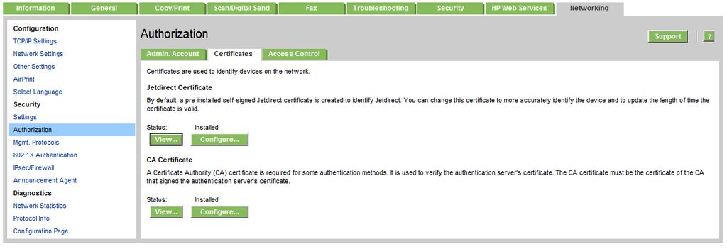Once a CA certificate is installed, any identity certificates signed by that certificate authority can be trusted.