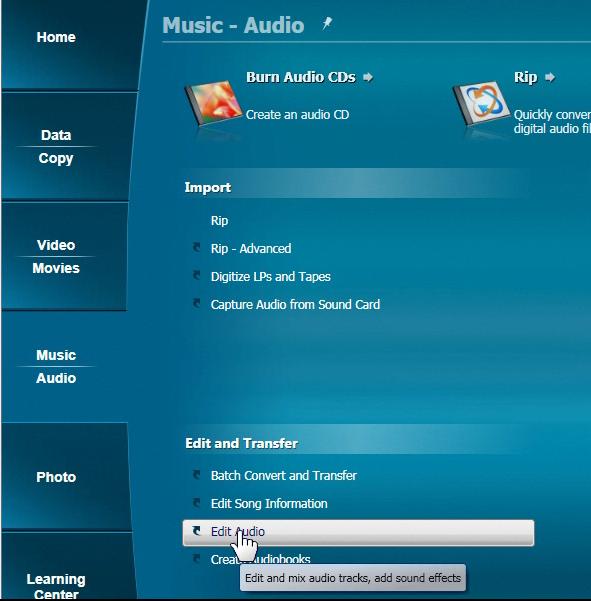 Edit & Mix Audio Tracks Roxio Sound Editor, one of Roxio Creator s task assistants, lets you edit and mix music and sound effects for a soundtrack that will make your home movies come alive.