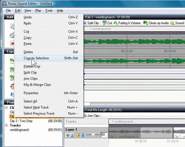 4. Trim your audio files. Now that the audio files are in the proper order, we need to trim each clip to match the video.