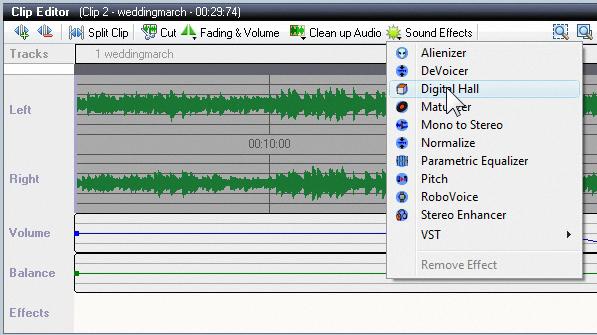 8. Add a Sound Effect. You can add sound effects to any clip.