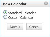 To set up a standard calendar, click on the on the link.