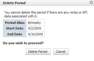 Upon clicking next to the period s data, you will receive this warning: **It is recommended that you create all calendars