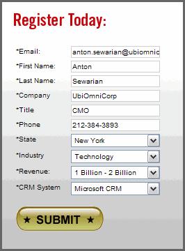 showing their contact information. The recipient need only click Submit to view the page without filling in form information.