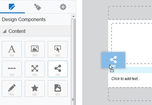 3. Click Edit in the properties panel to change the content of the header or footer itself. 4. Use the properties panel to change the background color of the content block.