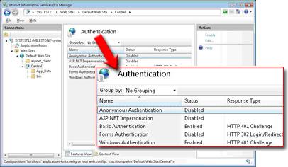 o o Select Basic Authentication. Select Windows Authentication. d. Click OK to start IIS installation; note that the IIS installation may take several minutes to complete. 4.