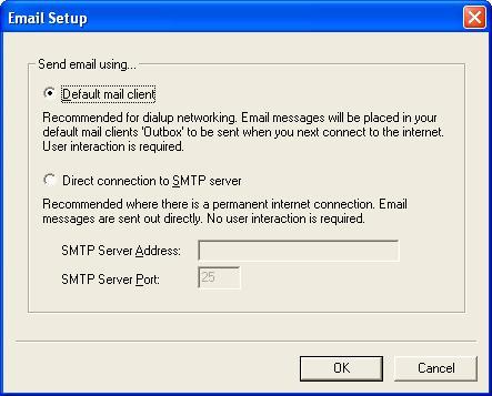Pressing the Next button will display the following dialog box.