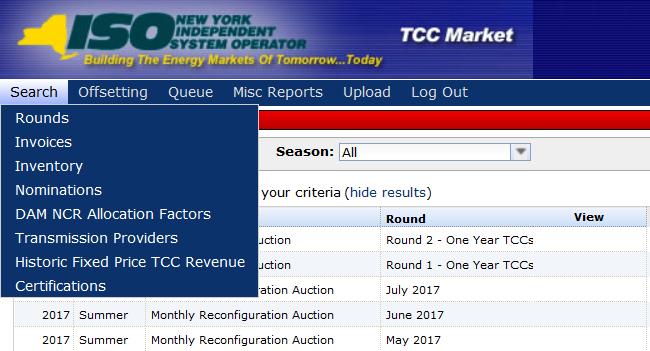 16. Historic Fixed Price TCC Revenue This section describes the process for viewing the Historic Fixed Price TCC Revenue data. This information is only available to TOs. 16.1. Navigating Historic