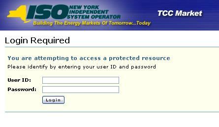 Figure 4: TCC AMS Login Screen 4. Enter the MIS User ID and Password.