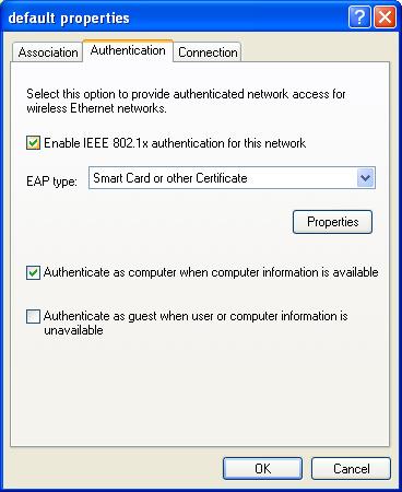 Then right-click the network connection icon and select Property to open the Wireless Network Connection Status page.