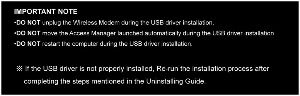 Un-installation Procedure Please note that in the Access