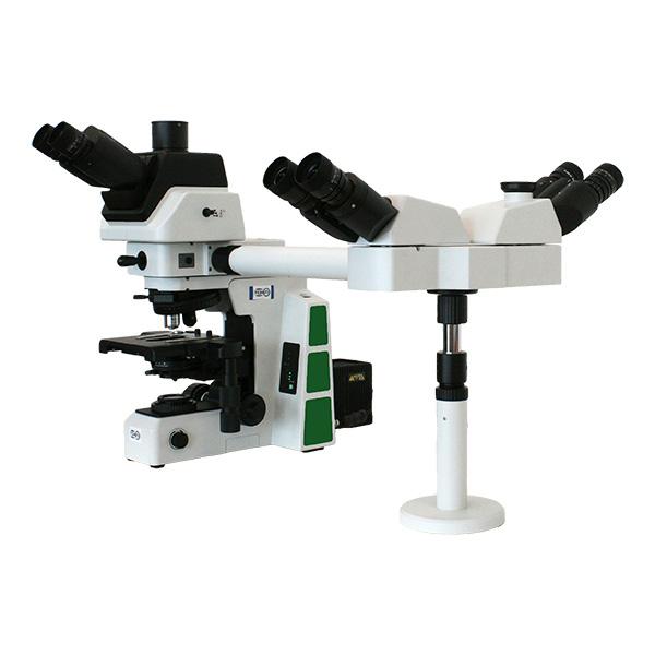 RB50 Research Microscope Features Double-layer mechanical stage, 187 x 168mm.