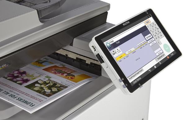 Digitize documents at the speed of business Scan two-sided documents with the MP C307/MP C407 s standard singlepass document feeders at