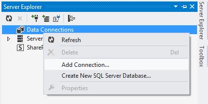 Chapter 4 Making a Connection Connect with Server Explorer Connect with SSL and the X Protocol MySQL for Visual Studio enables you to create, modify, and delete connections to MySQL databases.