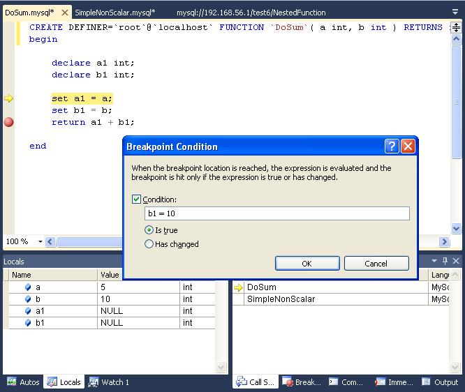 Basic Debugging Operations To show the Breakpoints tab, choose the menu item Debug, Windows, Breakpoints. The Breakpoints tab will show all the breakpoints defined.