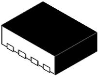 Figure 1: Pin configuration µqfn package Features Low clamping voltage Peak pulse power: 4800 W (8/20 µs) Stand-off voltage 15 V Unidirectional diode Low leakage current: 0.