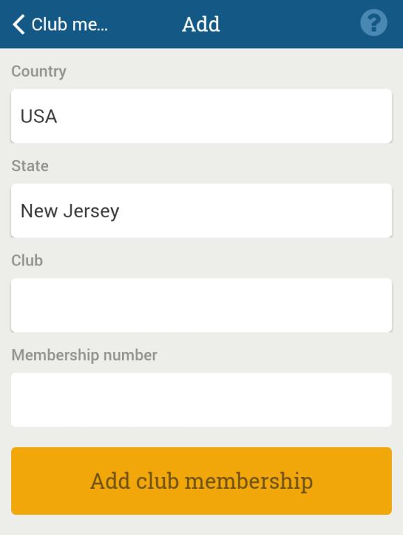 Bridgemate App Information for players Page 6 Select the country and state (or province/county) in which your club is located. Click on the Club field to find and select your club.