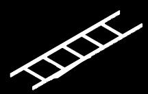 L90HB12BLK Ladder Rack 90 Horizontal Bend Section, 12, Steel Black, Ladder Rack Straight Sections Supports cable on straight runs. Made of 1-1/2 in. x 3/8 in.