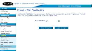 USING THE WEB-BASED ADVANCED USER INTERFACE Blocking an ICMP Ping Computer hackers use what is known as pinging to find potential victims on the Internet.