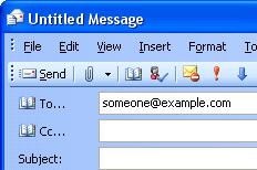 PAGE 47 - ECDL MODULE 7 (OFFICE 2003) - WORKBOOK Enter your message into the message text area in the lower half of the dialog box. IC1.6.3.2. Email netiquette Why should you avoid using all uppercase letters in your emails?