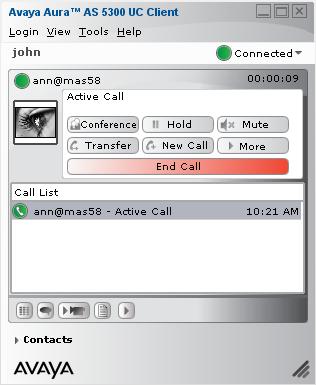 Answering a voice or video call Receiving Call Conversation window Description Send Web Page to send web pages for viewing on the other user s system.