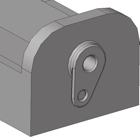79 Rotate view to view rivet in inside of holder, hold down middle mouse