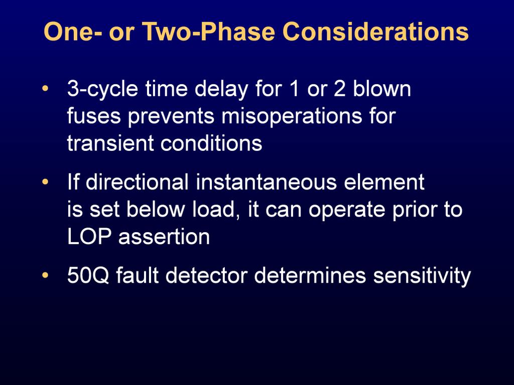 In general, one- or two-phase logic does not affect sensitivity.