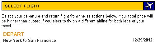 Creating Checkpints and Using Functins c. Click CONTINUE t accept the ther default selectins. The Select Flight page pens. Ntice the date displayed in the DEPART area. The date is in MM/DD/YYYY frmat.
