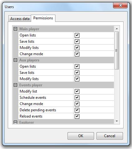 Current user as administrator. When this box is checked, a special user is created.