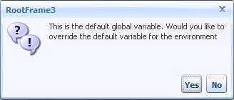 Question to override the default value of the global variable External Databases If your projects use external databases, you have to configure the respective database connections on the engine.