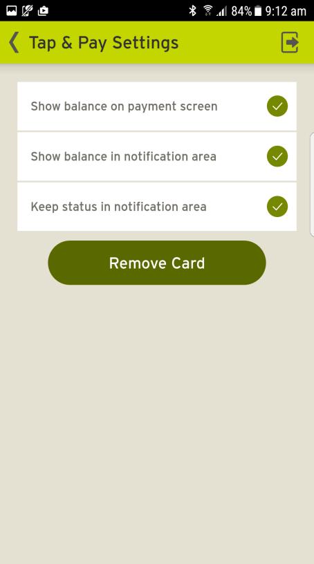 Page 40 To change any notifications or remove a card simply log into the Mobile Banking App, tap on the hamburger menu icon in the top left corner of the screen, select Tap & Pay and tap on the