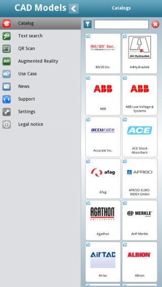 (powered by CADENAS) mobile catalog App