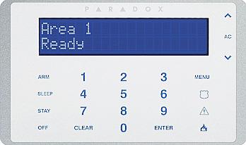 It can also be viewed by pressing and holding 0, entering the installer code, and then accessing section [0000]. The keypad s firmware version is also displayed in this section.