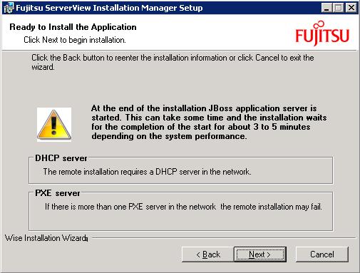 4.2 Preparing the deployment server 2. Accept the license agreement. 3. Click Next. The User Information dialog box opens. 4.