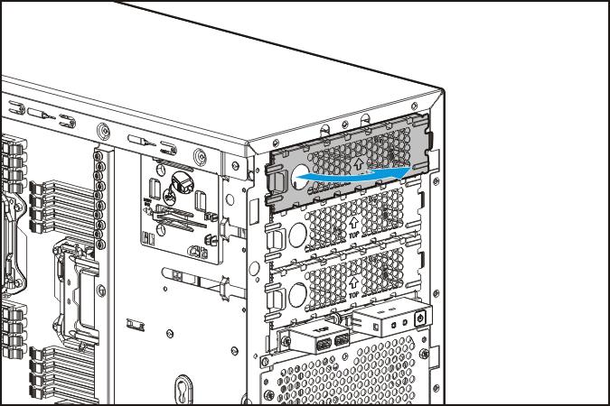 6. If installed, remove the PCI air baffle (on page 21). 7.