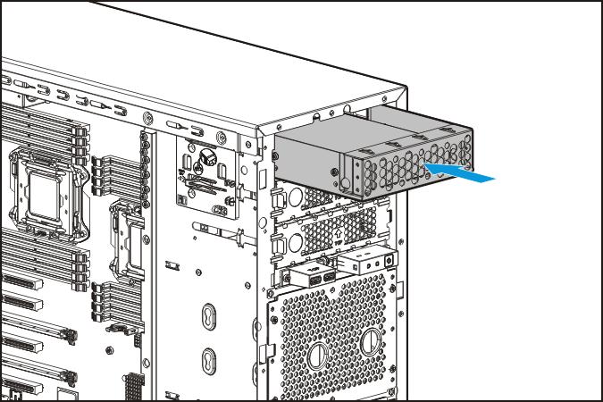 11. Insert the drive carrier into the media bay until the drive carrier is in locked position. 12.