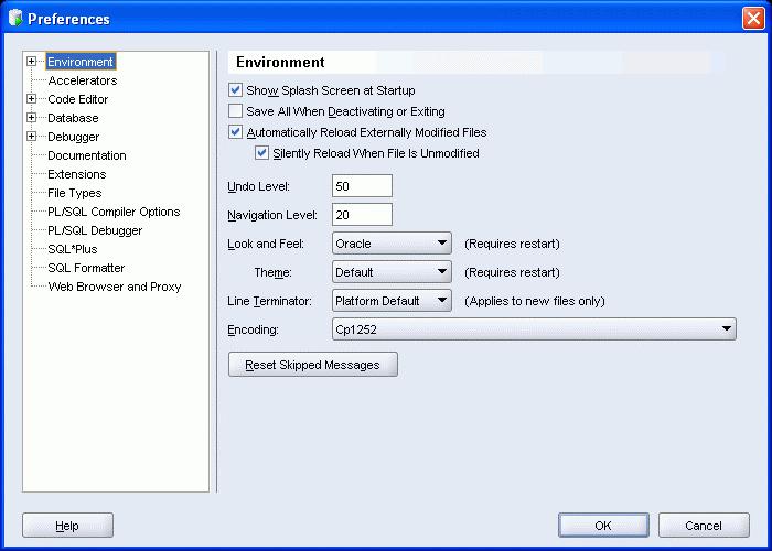 Setting Preferences Customize the SQL Developer interface and environment. In the Tools menu, select Preferences.