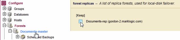 Backing Up and Restoring a Database Before you can restore data from the Documents-rep forest that you backed up after