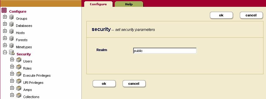 Security Administration 24.9.2 Changing the Realm Changing the realm in the security database invalidates all user digest passwords.