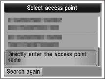 Adding Your Multifunction to Your Network Step Five Select the access point name, then press the OK button.
