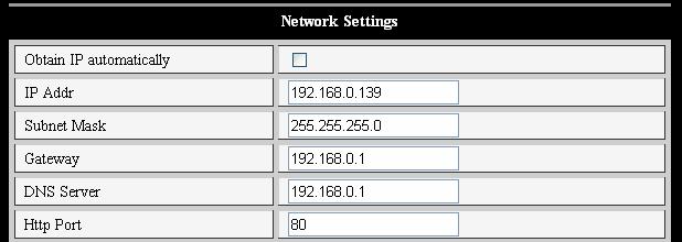 7 Other Settings 7.1 Network Setting 7.1.1 Basic Network Setting The user can also enter the Basic Network Settings to set the IP address except using the search software. See below Figure 13.