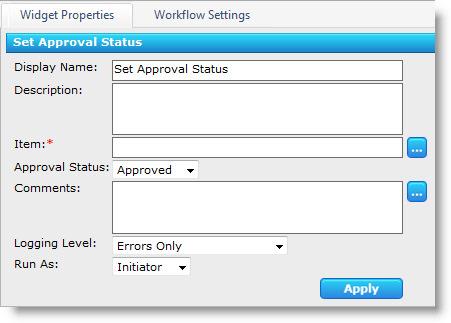 To Paste a widget that you Cut or Copied, right-click in the desired location in the workflow and select Paste. Delete removes a widget from the workflow diagram.