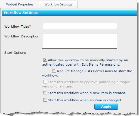 Workflow Forms: You can create a workflow initialization form that collects additional information from the user when a workflow is started.