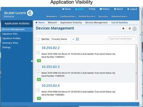 4.0 Application Visibility OmniVista 2500 NMS-E 4.2.1.