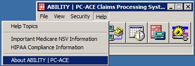 Step 1: Verify the version and build of the PC-ACE software you are currently using.