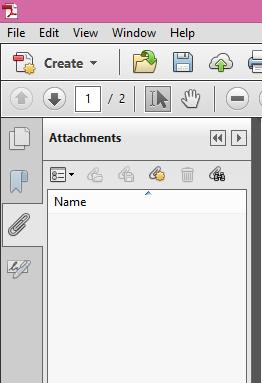 The Paper Clip icon is the attachment menu